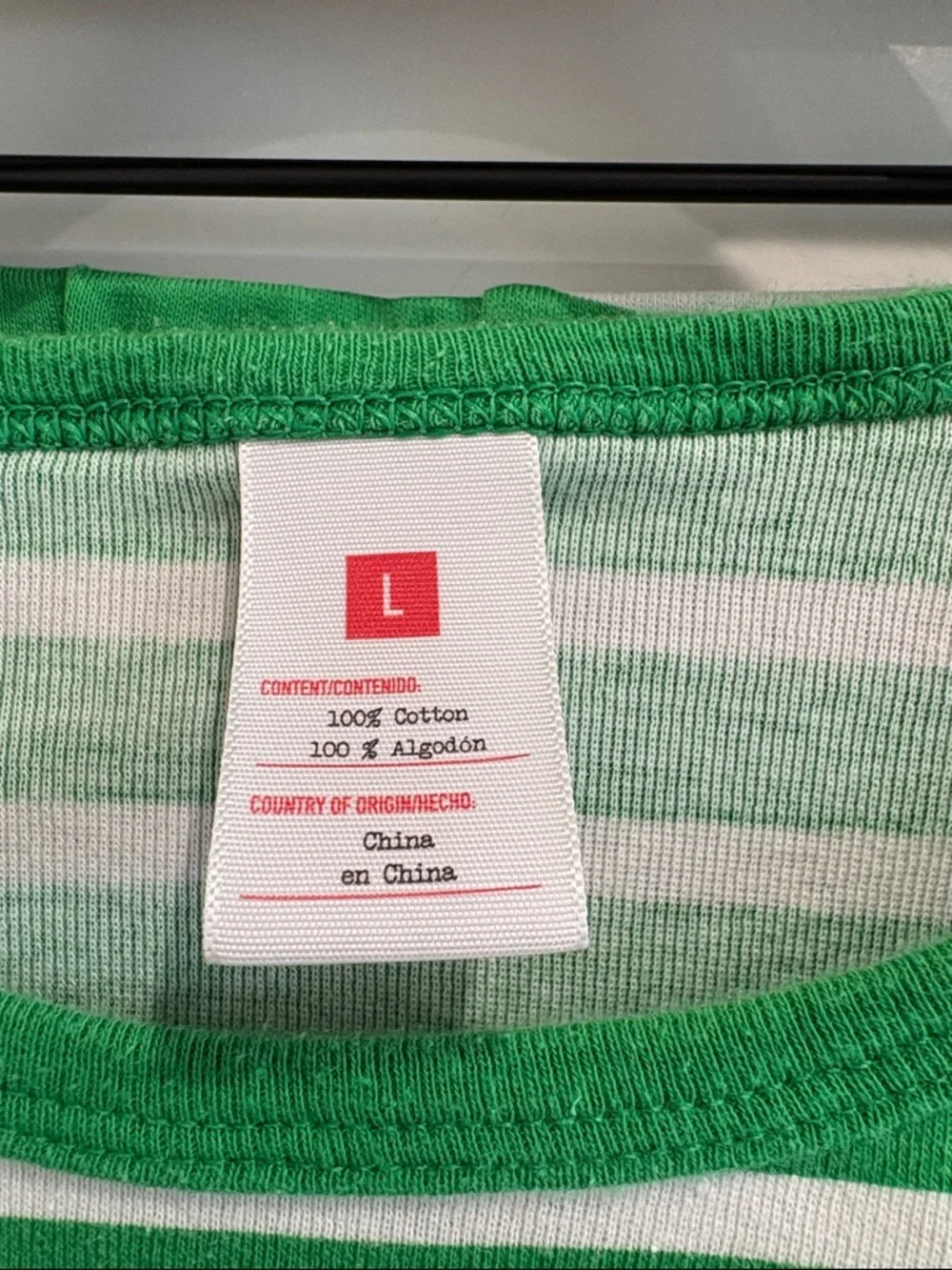 Target Green & White Striped Women’s Long-Sleeve Pajama sets- 2 sets - Picture 2 of 6